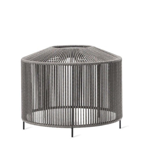 LED-Solarlaterne Mora H 42 cm, Ø 54 cm | dunkelgrau