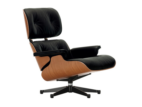 Lounge Chair XL Lounge Chair XL einzeln | Leder Premium F | Kirschbaum, Leder schwarz