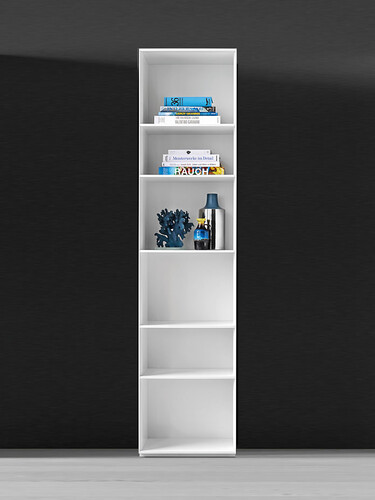 Regal Nex Pur Regal - B 50 cm, 6 Fächer, offen | weiß