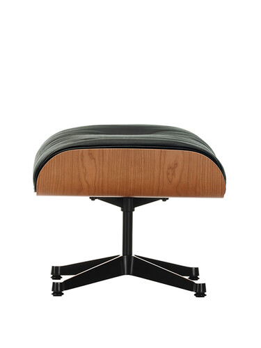 Ottoman für Lounge Chair Leder Premium F | Kirschbaum, Leder schwarz