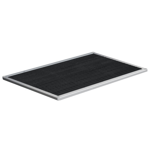 Outdoor-Fußmatte Urban B 87 x T 44 cm | Aluminium silberfarben