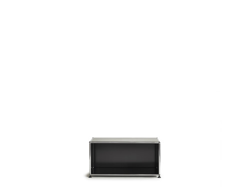 USM Regal 1-fach hoch, Breite 78 cm, offen | graphitschwarz