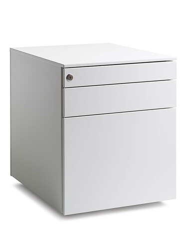 Rollcontainer Universal Mit Hängeregistratur | weiß