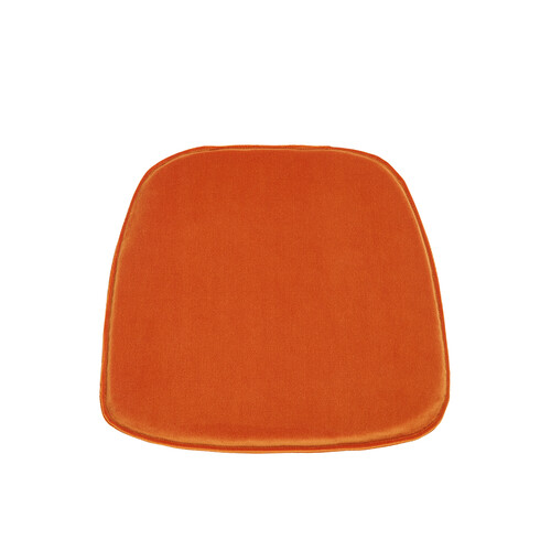 Sitzkissen Leed B 38 x T 37 cm | Velvet orange