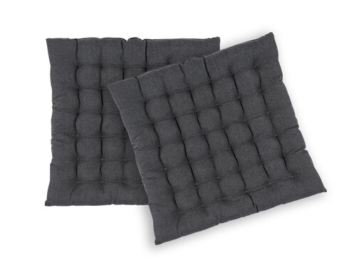 Sitzkissen Risotto, 2er-Set 2er- Set | anthrazit