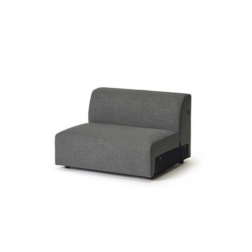 Sofaelement Match Sesselelement ohne Armlehnen | grau