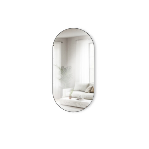 Spiegel Hubba Pill H 91 cm | titanfarben