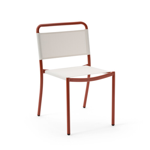 Stuhl Asello Stuhl | rostrot/weiß