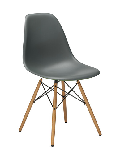 Stuhl Eames Plastic Side Chair DSW Esche, eichefarbig | granitgrau
