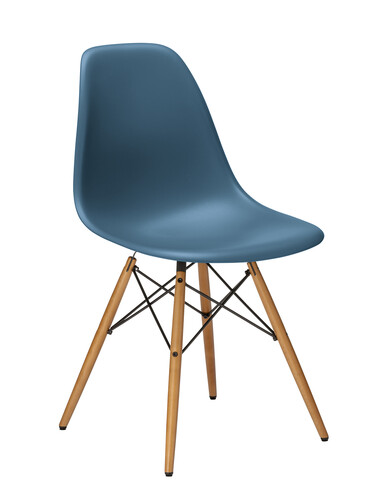 Stuhl Eames Plastic Side Chair DSW RE Ahorn, natur | meerblau