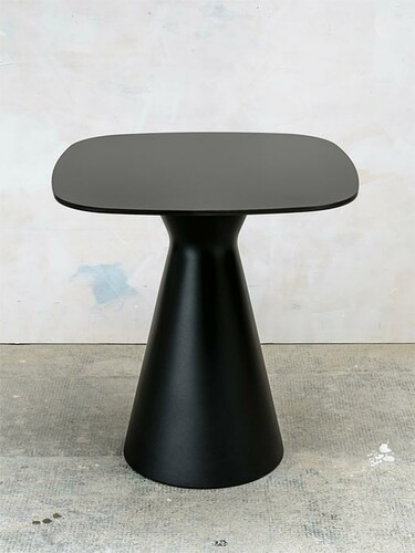 Tisch Tak Platte: quadratisch | schwarz