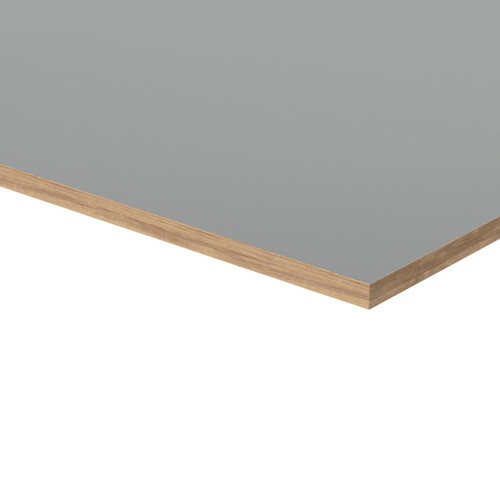 Tischplatte Eiermann B 180 x T 90 cm | Linoleum, ash