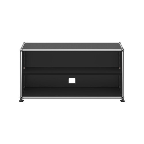 USM Haller Lowboard 1-fach breit, offen x | graphitschwarz