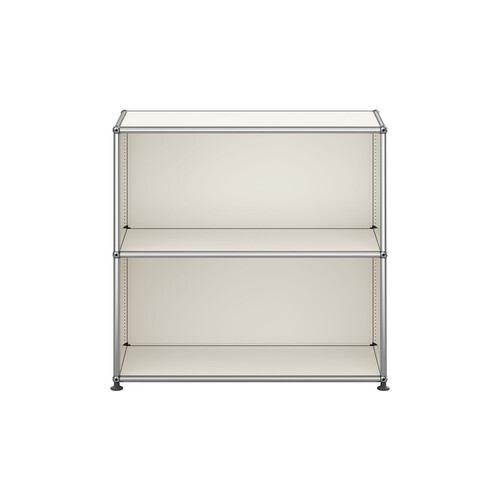 USM Haller Regal 2-fach hoch, Breite 78 cm, offen x | reinweiß