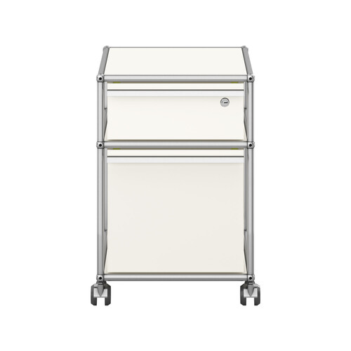 USM Haller Rollcontainer mit Hängeregistratur x | reinweiß
