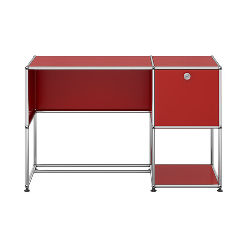 USM Haller Schreibtisch B21 x | USM rubinrot