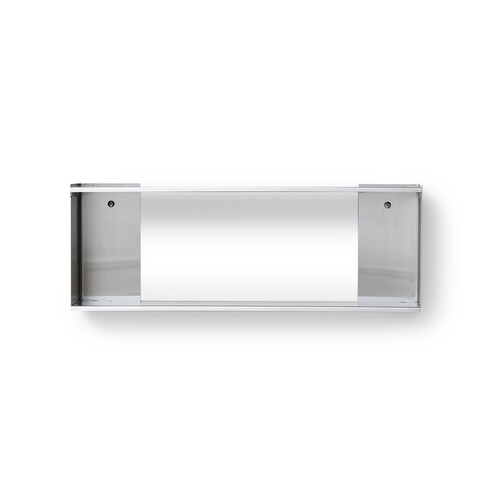 Wandregal Taper Line H 25,5 x B 70 cm | Edelstahl, gebürstet
