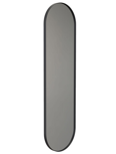 Wandspiegel Unu oval, 140 x 40 cm | schwarz