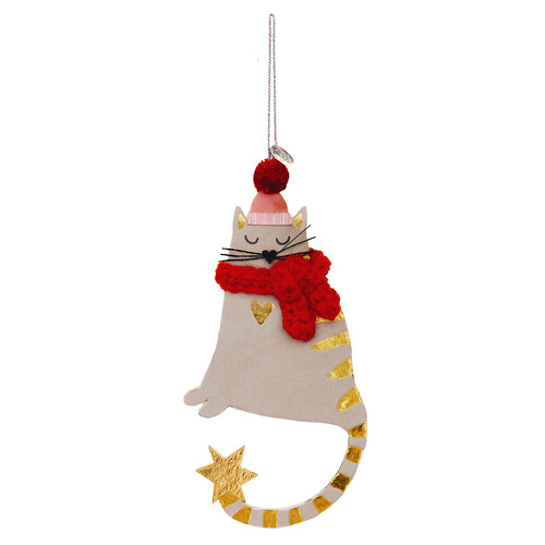 Weihnachtsanhänger Katze 