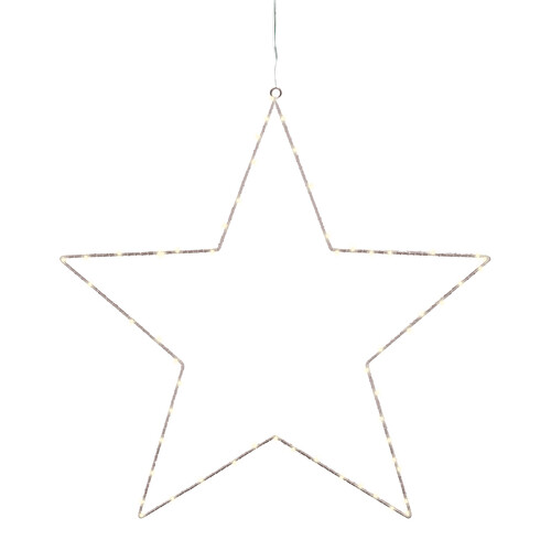 Weihnachtsanhänger Liva Star Ø 70 cm – mit Stromzufuhr | weiß