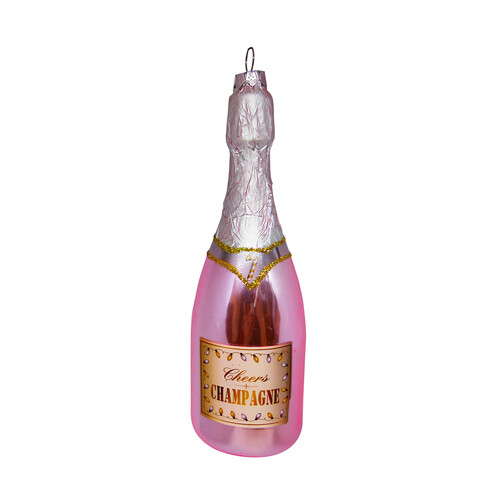 Weihnachtsbaumanhänger Champagnerflasche 