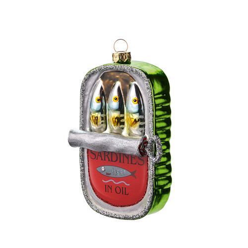 Weihnachtsbaumanhänger Sardinendose 