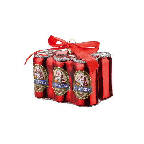 Weihnachtsbaumanhänger Sixpack Bierdosen