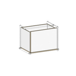 Türeinsatz für Regal M6, B 49 cm 