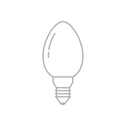 LED-Leuchtmittel, E14, Kerze, 7 Watt 