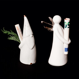 Dekofigur Winter Scheinchenhalter 