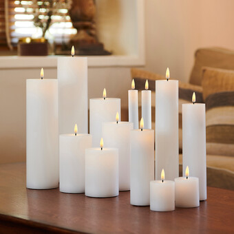 LED-Echtwachskerzen Sille Exclusive 